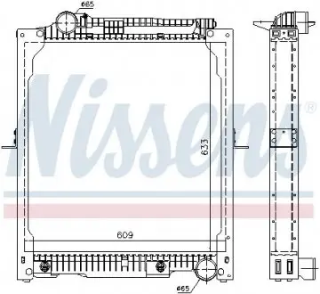 Радиатор, охлаждение двигателя NISSENS 62647A