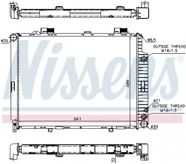 Радиатор NISSENS 62691A