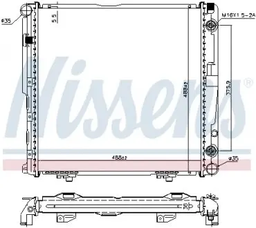 Радиатор NISSENS 62751A