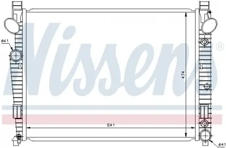 Радиатор охлаждения NISSENS 62772