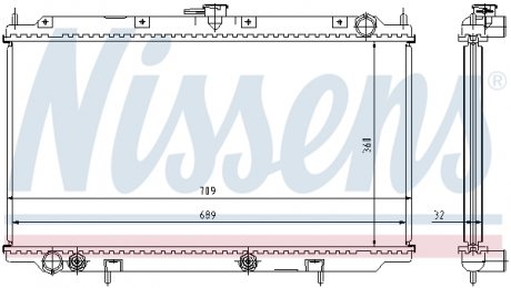 Радіатор охолоджування NISSENS 62924A