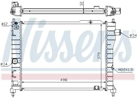 Радиатор NISSENS 63062A
