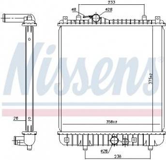 Радиатор двигателя NEW_022019 NISSENS 630787