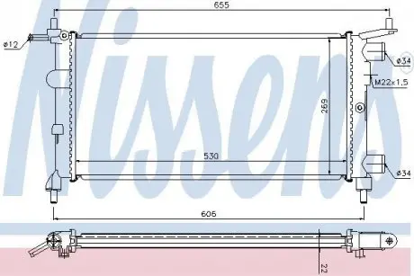 Радиатор NISSENS 63290A