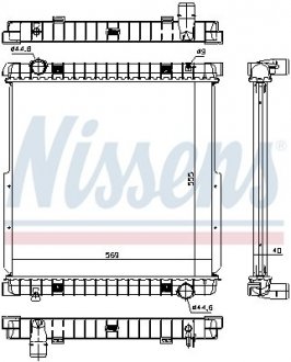 Радиатор, охлаждение двигателя NISSENS 63333