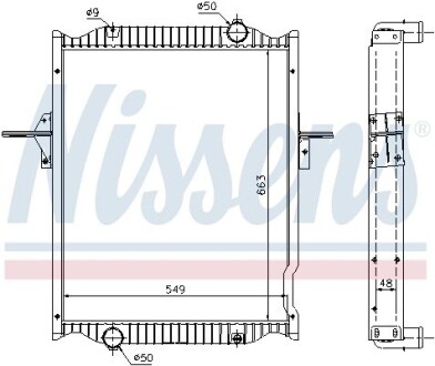 Радиатор системы охлаждения NISSENS 63781A