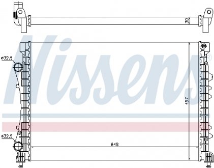 Радиатор охлаждения NISSENS 63815