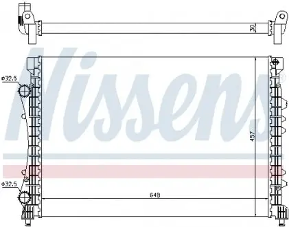 Радиатор охлаждения NISSENS 63815