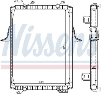 Радіатор, охолодження двигуна NISSENS 63821A