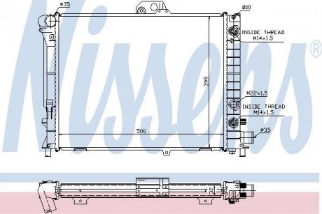 Радиатор NISSENS 64033A