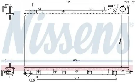 Радиатор NISSENS 64122