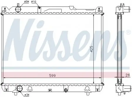 Радиатор охлаждения First Fit NISSENS 64196A