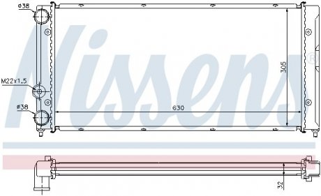 Радиатор NISSENS 65236