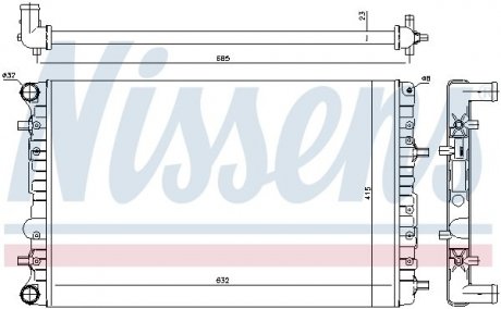 Радиатор FOX 05- 1,4.. NISSENS 65326