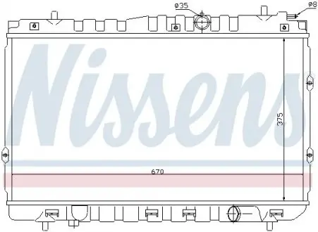 Радіатор NISSENS 66680