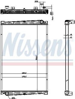 Радіатор, охолодження двигуна NISSENS 67193