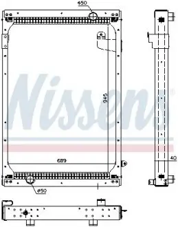 Радиатор, охлаждение двигателя NISSENS 67195