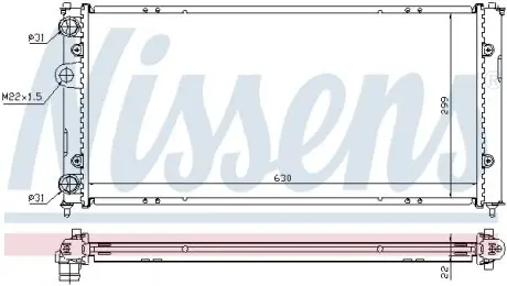 Радиатор NISSENS 673001