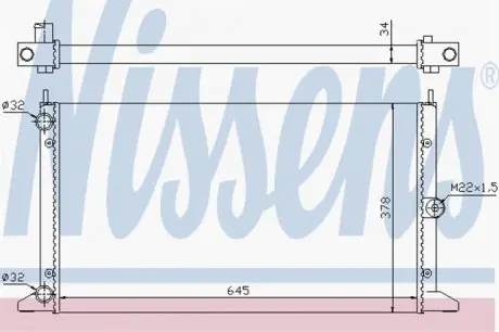 Радиатор охлаждения NISSENS 67305