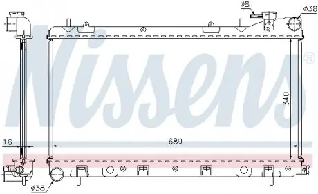 Радиатор NISSENS 67704A