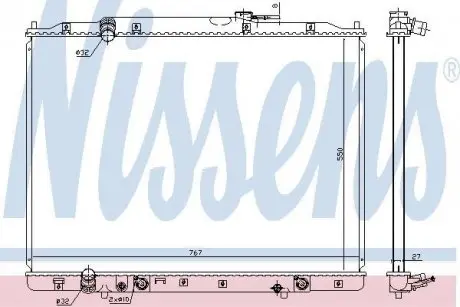 Радиатор охлаждения NISSENS 68151