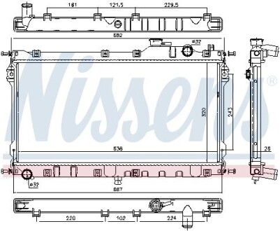 Радіатор NISSENS 68559