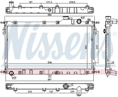 Радиатор NISSENS 68559