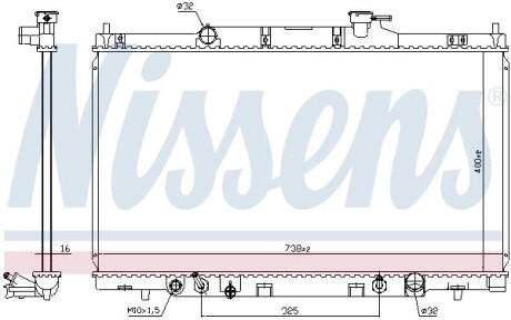 Радіатор CR-V 02-06 2,4.. NISSENS 68606