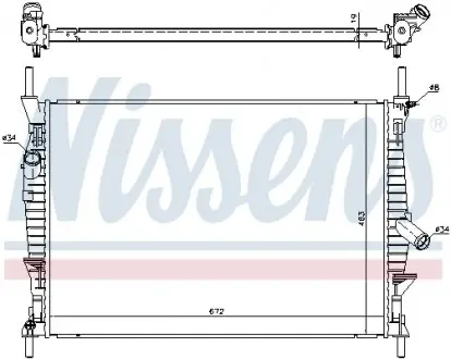 Радиатор NISSENS 69240