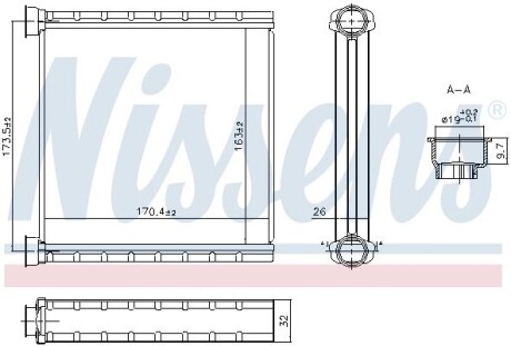 Радиатор отопителя салона NISSENS 707278