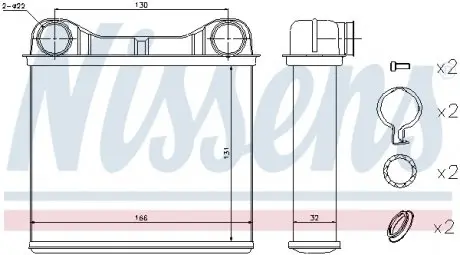 Радиатор отопления NISSENS 72049