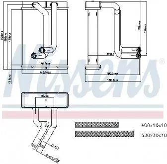 Радиатор печки NISSENS 77508