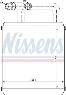 Радиатор печки NISSENS 77618 (фото 1)