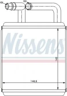 Радиатор печки NISSENS 77618