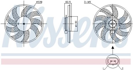 Вентилятор радіатора NISSENS 850105