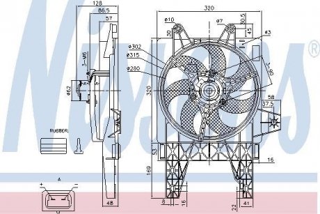 Вентилятор, охлаждение двигателя NISSENS 85140 (фото 1)