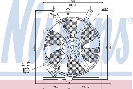 Вентилятор радиатора NISSENS 85299 (фото 1)