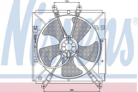 Вентилятор радиатора NISSENS 85330 (фото 1)