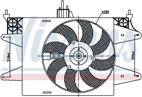 Вентилятор радиатора NISSENS 85572