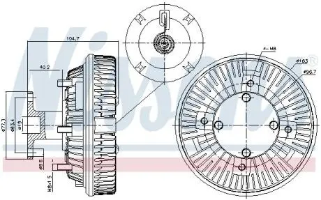 Автозапчасть NISSENS 86226