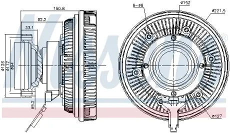 Автозапчасть NISSENS 86250