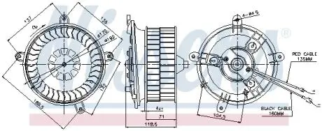 Вентилятор салона NISSENS 87041