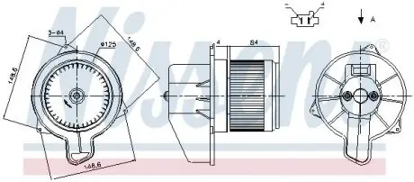 Вентилятор салона NISSENS 87305