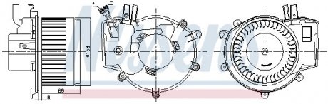 Вентилятор салона NISSENS 87395