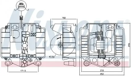Вентилятор салона NISSENS 87461