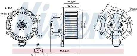 Вентилятор салону NISSENS 87510
