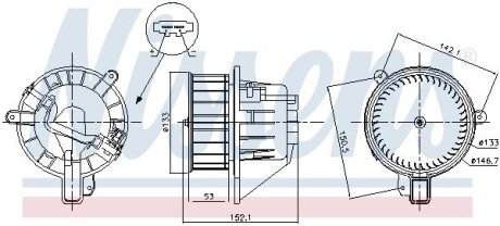 Вентилятор NISSENS 87546