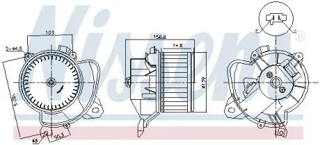 Вентилятор NISSENS 87574