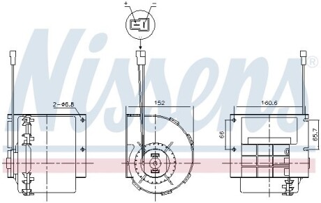 Вентилятор салона NISSENS 87613