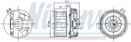 Автозапчасть NISSENS 87619